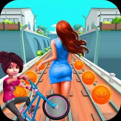 Princess Subway Bike Runner on PC